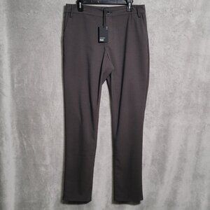 Paige Stafford Pants Mens Size 33 Brown Dark Willow Chinos Striped Stretch